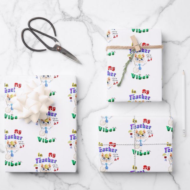 Teacher Wrapping Paper Sheet (Front)
