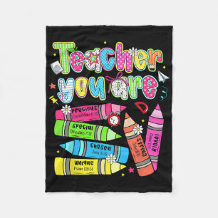 Teacher You Are Special Lovely Strong Pencil Chris Fleece Blanket