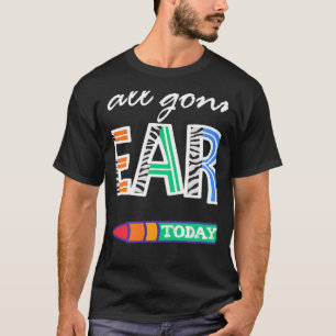 Teacher Zebra First Day Of School Y'All Gonna Lear T-Shirt
