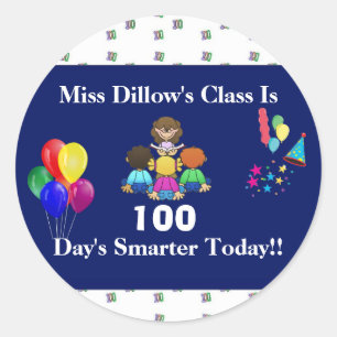 Teacher's 100 Day's of School Stickers