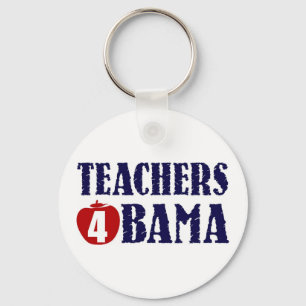 Teachers 4 Obama Keychain