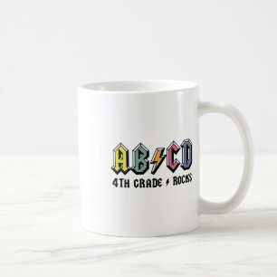 Teachers Abcd Rock 4th Grade Rocks Ck To School  Coffee Mug
