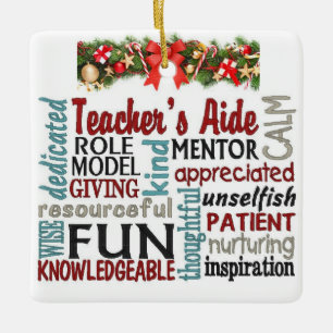 ****TEACHER'S AIDE**** AWESOME CHRISTMAS ORNAMENT