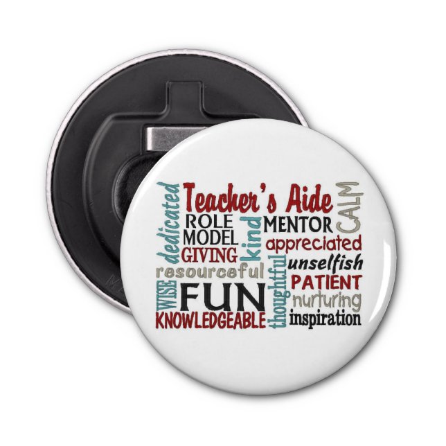 **TEACHER'S AIDE** BOTTLE OPENER (Front)