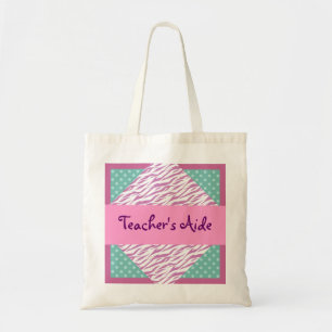 TEACHER'S AIDE Diamond Set Pattern Gift for Her Tote Bag