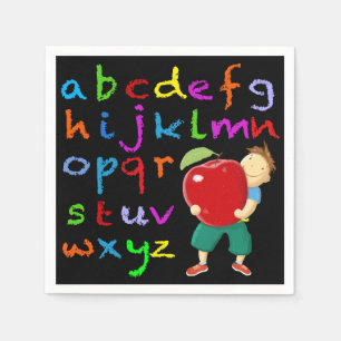 Teachers Alphabet Napkin