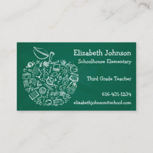 Teachers Apple Business Card