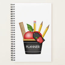 Teacher's Apple Cupcake Custom Planner