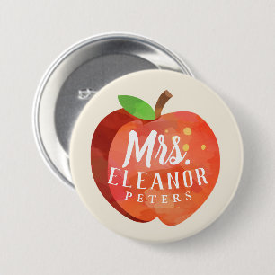 Teacher's Apple Custom 7.5 Cm Round Badge