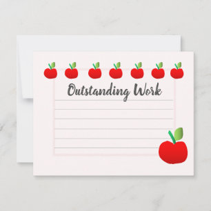 Teacher's Apple Encouragement For Kids Invitation