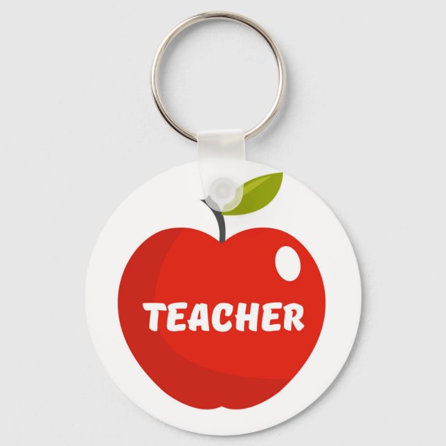 Teachers Apple Key Ring (Front)