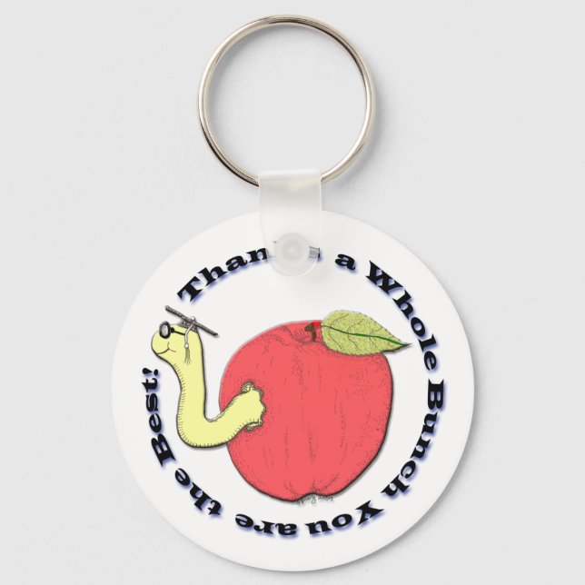 Teacher's Apple Keychain (Front)