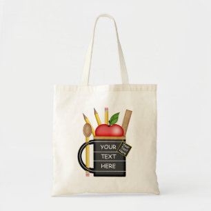 Teacher's Apple Teacup Mug Custom Tote Bag