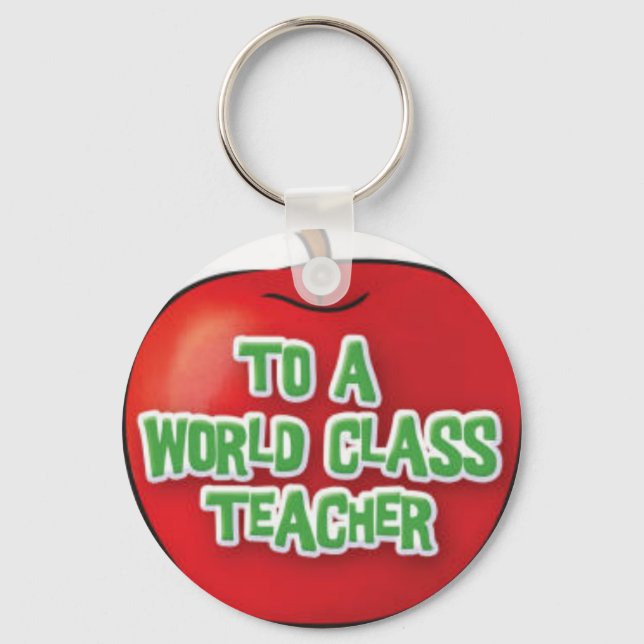 Teachers-Appreciation-Apple Key Ring (Front)