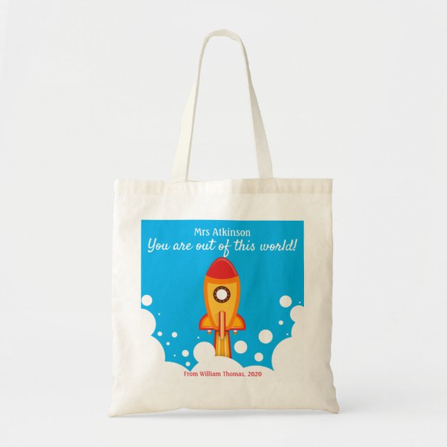 Teacher's Appreciation Personalised Tote Bag (Front)