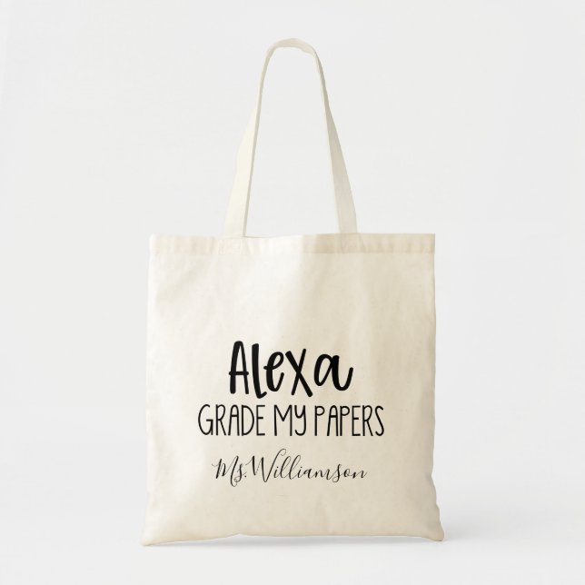 Teacher's Appreciation Personalised Tote Bag Gift (Front)