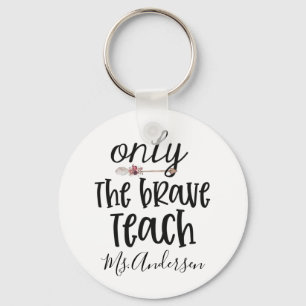 Teacher's Appreciation Personalised Tote Bag Gift Key Ring