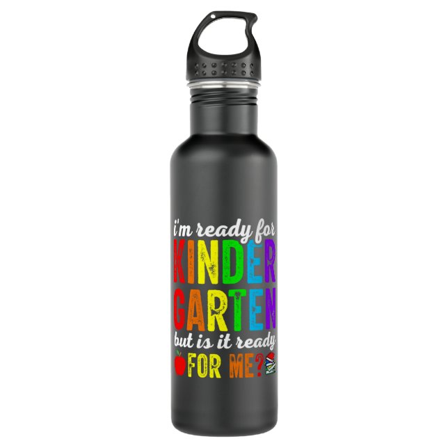 Teachers Are Ready For Kindergarten 710 Ml Water Bottle (Front)