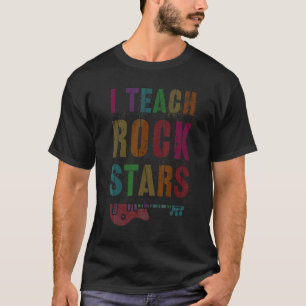 Teachers Back To School Tribe I Teach Rockstars Ed T-Shirt