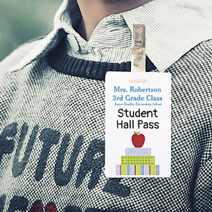 Teachers Bathroom / Hall Pass Badge ID Badge