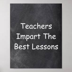 Teachers Best Lessons Chalkboard Class Decoration