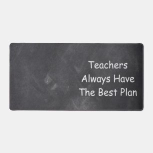 Teachers Best Plan Chalkboard Class Decoration Desk Mat