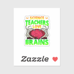 Teachers Brains Skeleton Hand Heart Halloween