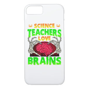 Teachers Brains Skeleton Hand Heart Halloween iPhone 8/7 Case