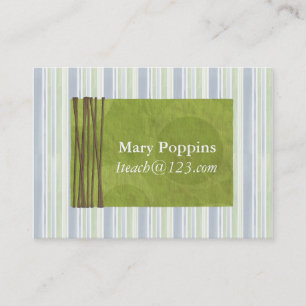 Teacher's Business Cards Template