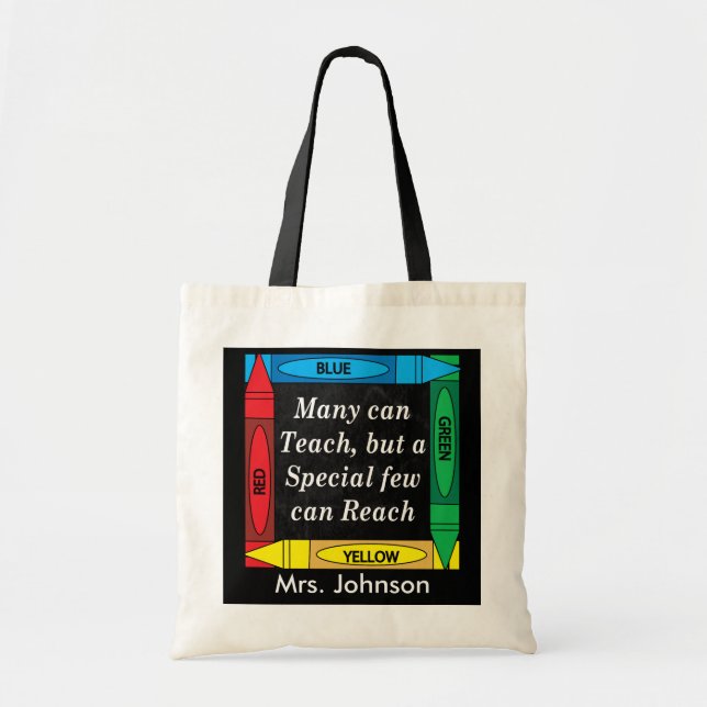 Teachers Can Teach - Personalise Tote Bag (Front)