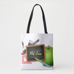 Teacher's Chalkboard Tote Bag