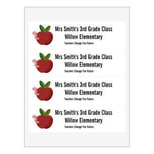 Teachers Change The Future Custom Water Bottle Label