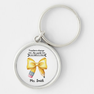 Teachers Change the World Keychain