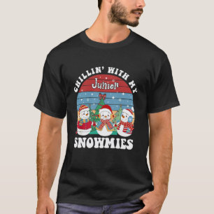 Teacher's Chillin with My Junior Snowmies Crew Chr T-Shirt