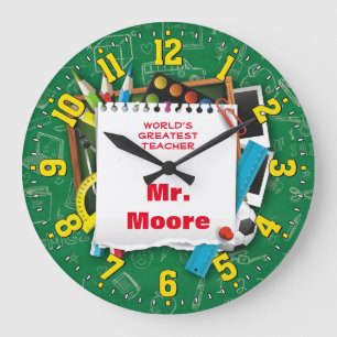 Teacher's Classroom Personalizable Clock