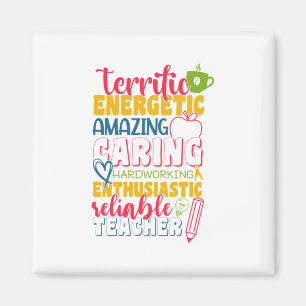 Teacher's Day Amazing Caring Teacher Magnet