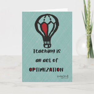 Teacher's Day Appreciation Simple Design Card