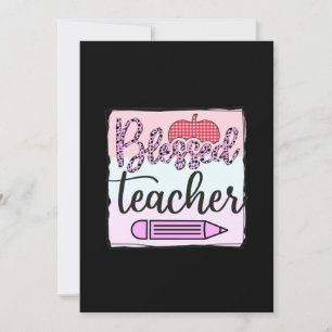 Teacher's Day Blessed Teacher Invitation