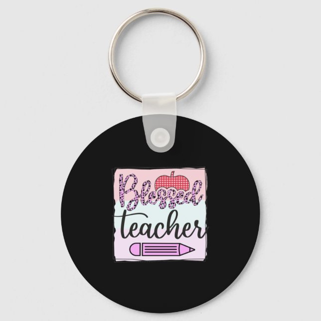 Teacher's Day Blessed Teacher Key Ring (Front)