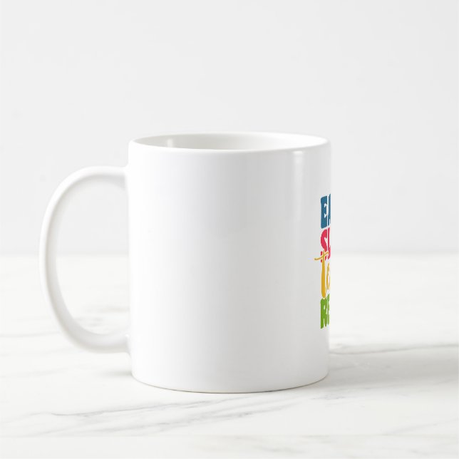 Teacher's Day Eat Sleep Teach Repeat Coffee Mug (Left)