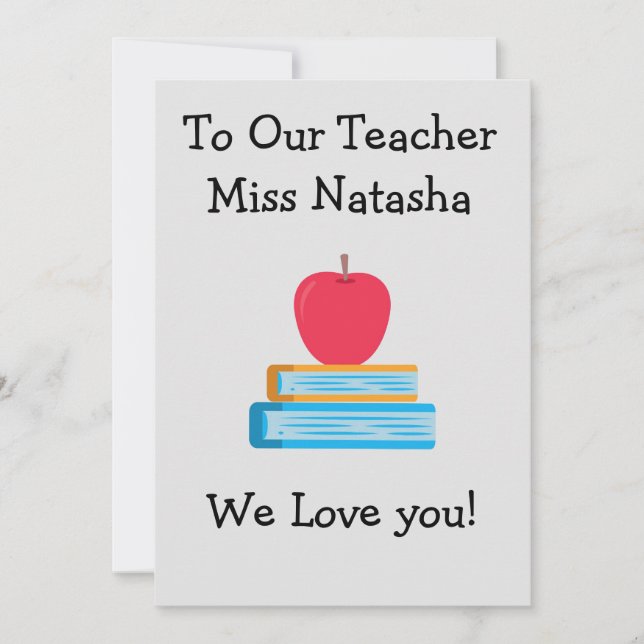Teacher's day Greeting Card (Front)