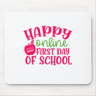 Teacher's Day Happy Online First Day Of School Mouse Pad