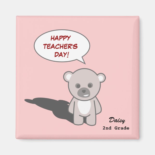 Teacher's Day Magnet (Personalise) (Front)