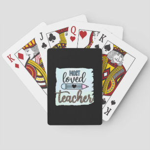 Teacher's Day Most Loved Teacher Playing Cards