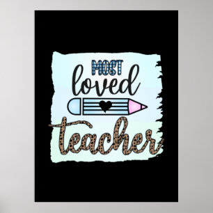 Teacher's Day Most Loved Teacher Poster