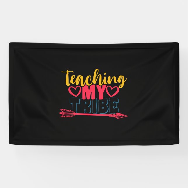 Teacher's Day Teaching My Tribe Banner (Horizontal)