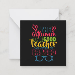 Teacher's Day The Influence Of A Good Teacher Card