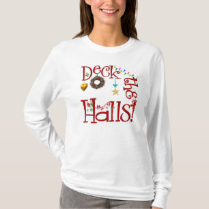 Teacher's Deck The Halls Christmas T-Shirt