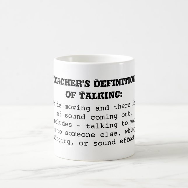 Teacher's Definition of Talking Coffee Mug (Center)