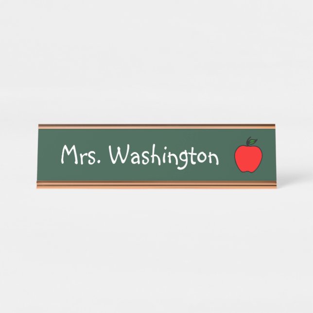 Teacher's Desk Name Plate Gift (Front)